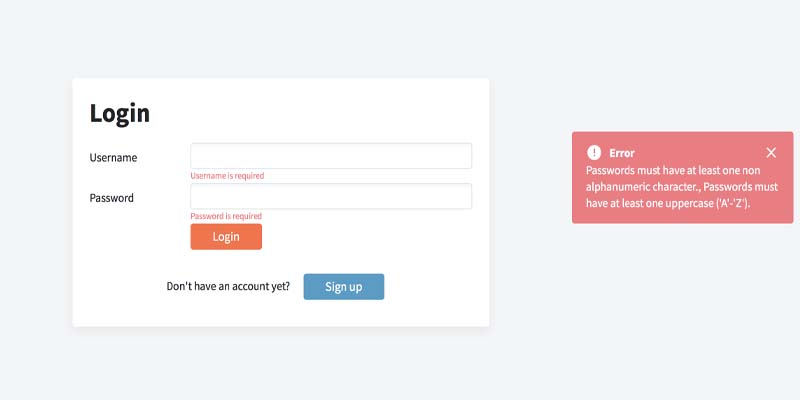 Một số lỗi có thể gặp khi bạn thực hiện truy cập